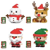 Blocchi Costruzione Natalizi Play Write: Set Babbo Natale, Giocattolo Per Bambini 3+