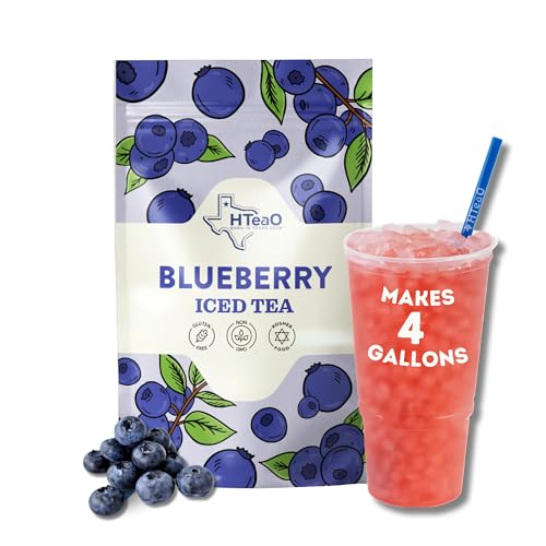 HTeaO Blueberry Green Tea Packets– Makes 4 Gallons of Naturally