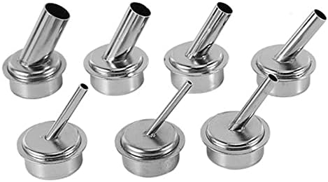 Pieza de repuesto para boquilla de calor curvada curvada de 45 grados M.C 7 boquillas Ajr de 2.5346790.472 in para estación de soldadura QUICK 861DW