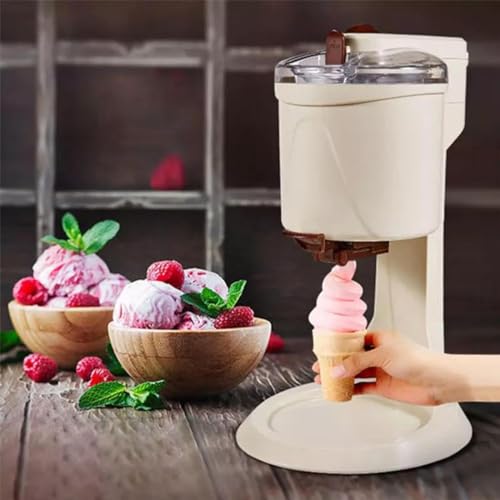 Automatische Softeismaschine, 1 l, tragbarer elektrischer Eismixer for Zuhause, Dessert-Einfrieren, Joghurt-Sorbet-Maschine, abnehmbar und leicht zu reinigen, for gefrorenen Joghurt, Gelato, Sorbet – Bild 8