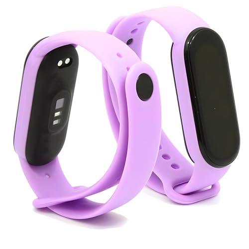 Retoo Zestaw 5 pasków do zegarka Xiaomi Mi Band 5/6/7, z miękkiego silikonu, dla kobiet i mężczyzn, z regulowanym zapięciem, 5 kolorów, wodoszczelne, 102-119 mm, Silikon