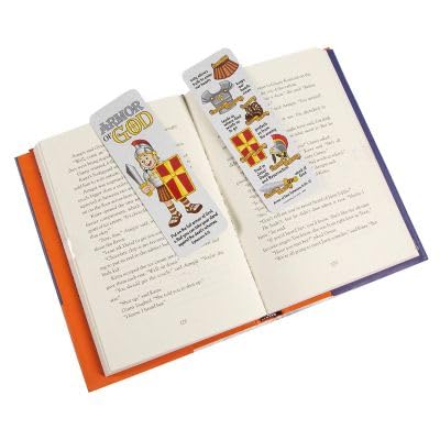 Marque-pages Armor of God plastifiés lot de 48 pour ne plus corner vos pages