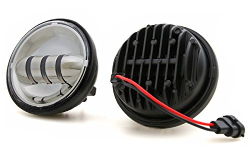 4" Led Projection Auxiliary Passing Lamps For Harley Davidson Chrome #TOP1