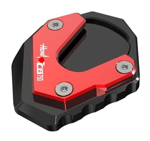 Plaque extension béquille moto Hornet CB750 2023 2024 alu rouge accessoire