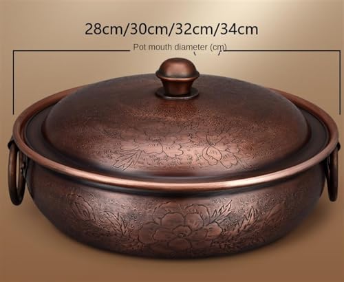 Olla de cobre para hotpot chino 32cm miniatura 2
