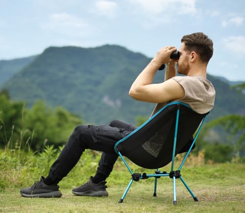 Silla plegable ligera para camping MARCHWAY, portátil y compacta para exteriores, camping, viaje, playa, picnic, festival, senderismo, soporte hasta 330 libras (Azul) miniatura 2