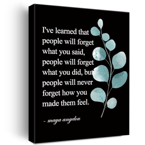 Inspirational Canvas Wall Art Motivational I've Learned That People Will