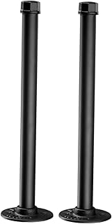 Uonlytech 2pcs Support Rack Metal Stand Industrial Pipe Bracket Wall Floating Shelf Bracket Brackets for Shelves Pipe Supports Metal Shelf Iron Art Floating Shelf Support Frame Support Black