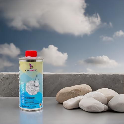 CREARTEC wasserfester Gipsdicht - ideal zum Abdichten von Gips, Beton, Stein, … - 250ml - Made in Germany