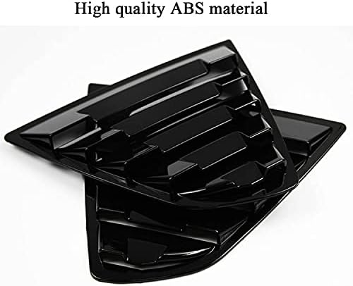 Rifoda for Camry Window Louvers Air Vent Scoop Shades Cover Blinds for 2018 2019 2020 2021 Toyota Camry ABS Material(Bright Black)