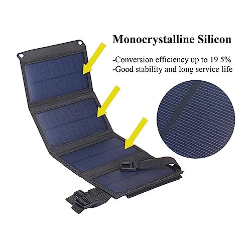 Paneles solares plegables: batería cargada en acampadas con este USB portátil 5