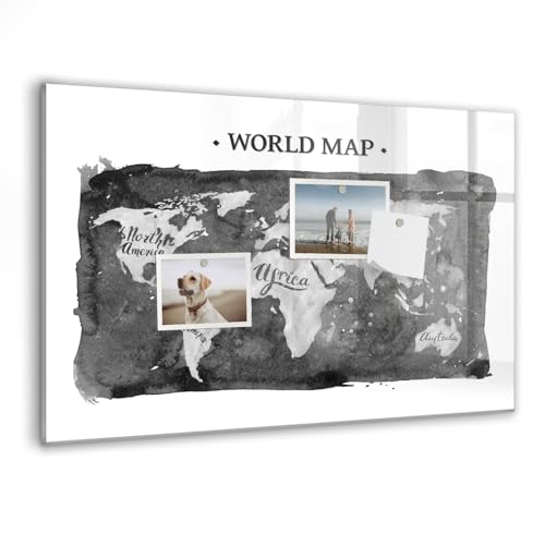 Tableau magnétique en verre fini les traces de feutre sur votre carte murale