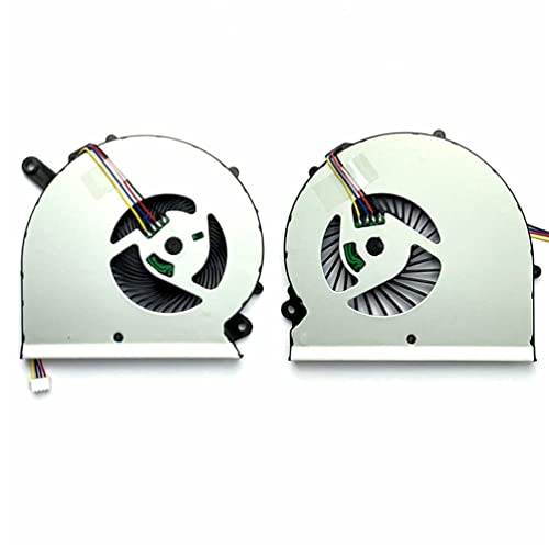 Ventilador de CPU GPU, compatible con Gigabyte Aero 15 15X Aero 14 Gigabyte RP64W RP65W 4 pines CPU Ventilador GPU (ventilador de CPU + GPU)