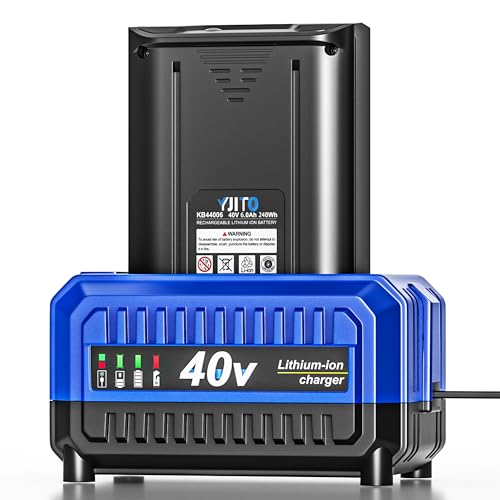 YJITO Upgrade 40V 6.0Ah Battery and Charger Kit for Kobalt 40V Tools