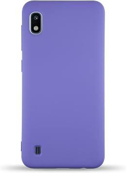 KZY  leti im Samsung Galaxy A10 ile Uyumlu Kapak ile Uyumlu  i Kadife Lansman Silikon K l f - Mor