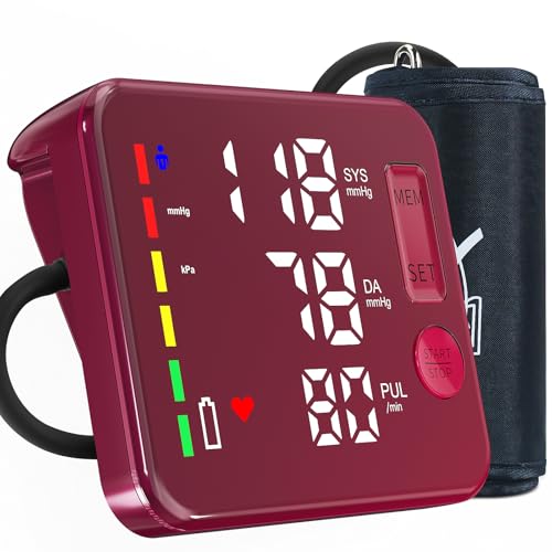 GUAEVER Blood Pressure Monitor Rechargeable Upper Arm Blood Pressure Monitors for Home Use Large...