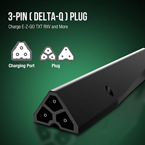 36-Volt 18-Amp And 48-Volt 13-Amp Golf Cart Battery Charger, Smart Car Battery Charger Maintainer Trickle Charger For E-Z-Go Txt Rxv And More With 3-Pin (Delta-Q) Plug #TOP1