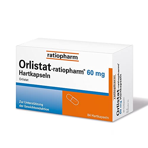 Fettbinder Ratiopharm Orlistat 60 mg Hartkapseln zur Gewichtsreduktion