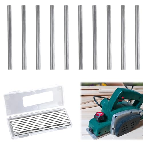 Reversible Electric Planer Blades 10Pcs 82mm HSS Carbide Planer Knifes