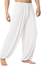 Summer Lightweight Tai Chi Pants for Shaolin Wing Chun Martial Arts (M, White)