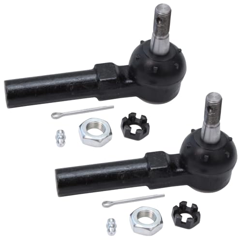 Image of Detroit Axle - Front Struts Kit for 2000 Chrysler Grand Voyager 1996-2000 Town & Country Dodge Plymouth Grand Caravan Voyager 2 Struts with Coil Spring 4 Inner Outer Tie Rods Replacement Suspension
