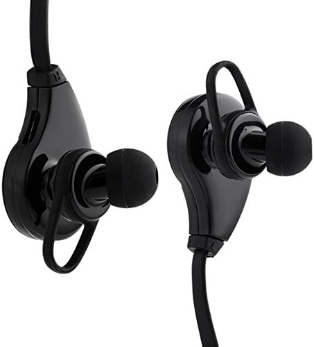 Wireless Music Earphones with Micro USB Compatible with iOS & Android Devices (Black)