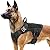 rabbitgoo Black Tactical Dog Harness Vest Large with Handle, Molle Vest with Metal Buckles and Loop Panels No-Pull Training Harness with Leash Clips for Medium Large Dogs Walking Hunting