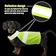 MIRKUZI 1 Hundesicherheitsweste, reflektierende Hundeweste, fluoreszierender Stoff, verstellbare orange fluoreszierende Hundeweste