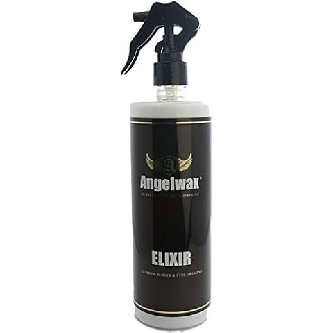 Angelwax Elixir 500ml - Exterior Rubber, Vinyl, Plastic & Tyre Dressing. , Water Based, Creates a Waterproof Barrier Cover
