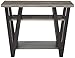 Coaster Home Furnishings - Stevens - Engineered Wood - 42-Inch Rectangular Console Table with V-Shaped Legs and Two Shelves - Contemporary Style - Living Room and Hallway - Gray and Black - 705399