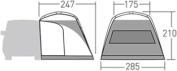 ogawa 2337 Camping Outdoor Car Side Tent Car Side Shelter 2 [for 2