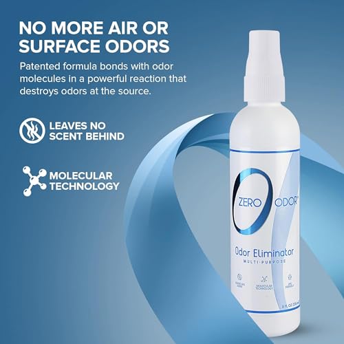 Image of Zero Odor Multi-Purpose Odor Eliminator, Car & Room Air Freshener, 8 oz