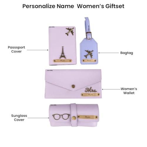 Image of AICA Personalized Name & Charm Sunglass Cover Giftset for Women