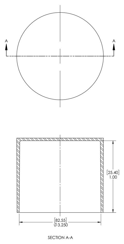 Caplugs Q1528Q1 - Tapa de plástico para extremos de tubo, SC-1528, PE-LD, diámetro interior de la tapa 8,25 cm, longitud 2,5 cm, color rojo (paquete de 160)