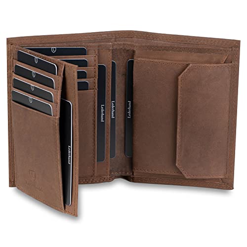 iClassy Hochformat - Echtleder Geldbörse handgemacht und doppelt genäht...