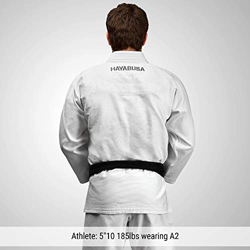Hayabusa Ultra-Lightweight Pearlweave Jiu Jitsu Gi - White, A2 #TOP1