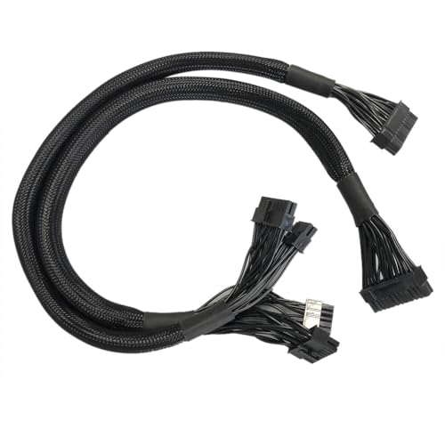 HSSDTECH 8 �s�� + 10 �s�� TO 24 �s�� SATA�d���P�[�u�� Corsair �p RM1000X RM850X RM750X SATA Power Supply Cable