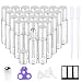 Essential Oil Roller Bottles 10ml (Clear Glass Bottle 24 pack, 4 Extra Roller Balls，48 Labels, 2 Openers, 2 Funnels by PrettyCare) Roller Balls For Essential Oils, Roll on Bottles