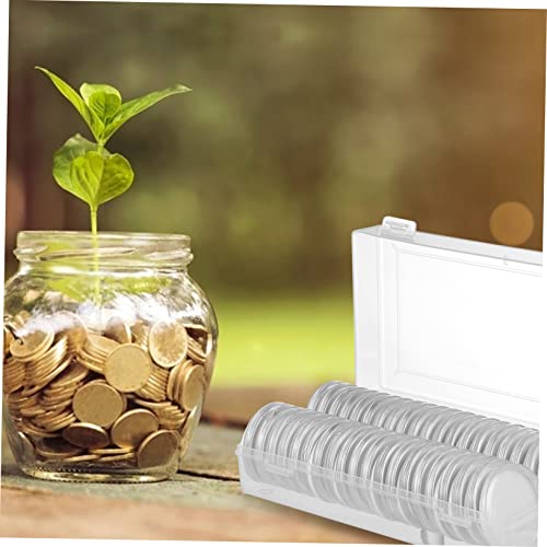 KICHOUSE Capsulas para Monedas 40pz Contenedores Plásticos miniatura 7