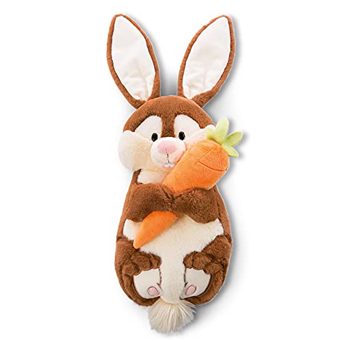 NICI Kuschelkissen Hase Poline Bunny mit Karotte – 2 in 1: Kuscheltier & Kuschelkissen für Mädchen, Jungen & Babys…