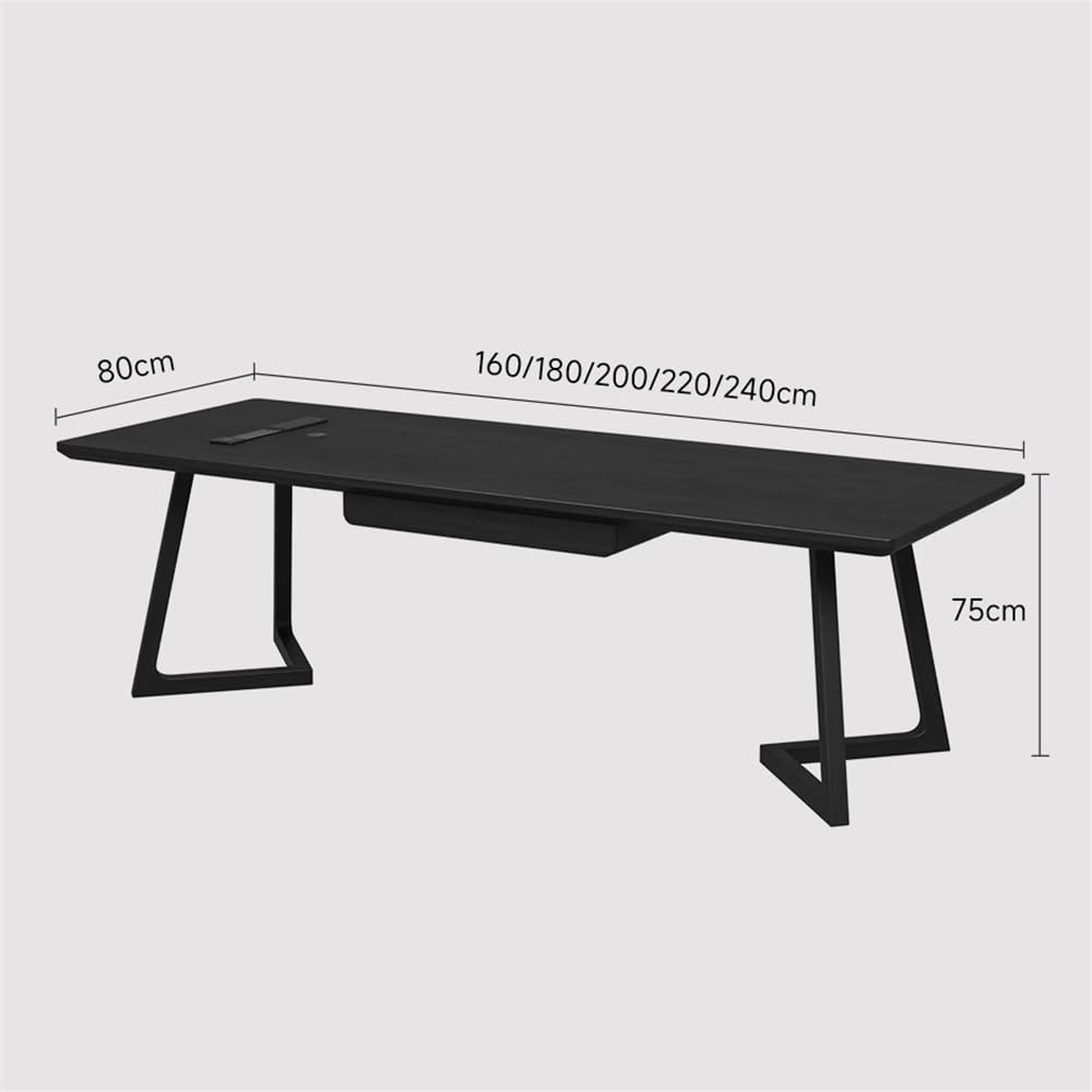Acrittura Scrivania for ufficio domestico, scrivania in legno di frassino larga 31,5 pollici(M)