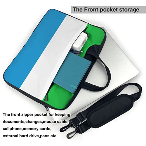 Sierra Leone Flag Laptops Bags For Women Men Notebook Cases Messenger Shoulder Computer Briefcases Handbags Daypack Backpacks 15.6 Inch3
