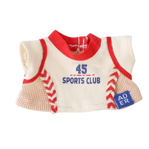 LEWOTE Clothes Set Compatible for Labubu Doll Hat Suit Ornaments Accessories Set for 17cm/6.7inch Doll (Baseball Set) - Image 3