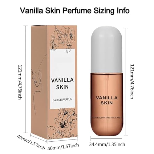 Vanilla Skin Perfume, 50ml/1.7oz Vanilla Skin Body Mist, Vanilla Essential Oil for Skin, Eau De Toilette Spray, Long-Lasting - Image 6