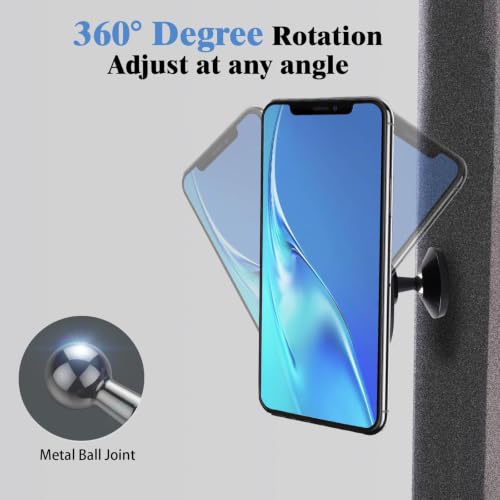 Double Sided Magnetic Phone Holder, 360° Adjustable for Gym and Golf Carts, Strong Magnet, Shoot Hands-Free Videos During Exercise, Compatible with MagSafe Cases & iPhone 17/16/15/14/13 Pro Max Plus by QxbBox - Used condition - Image 4