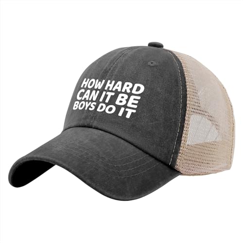 How Hard Can It Be Boys Do It Trucker Hat Women Trendy Mesh Cap for Summer2