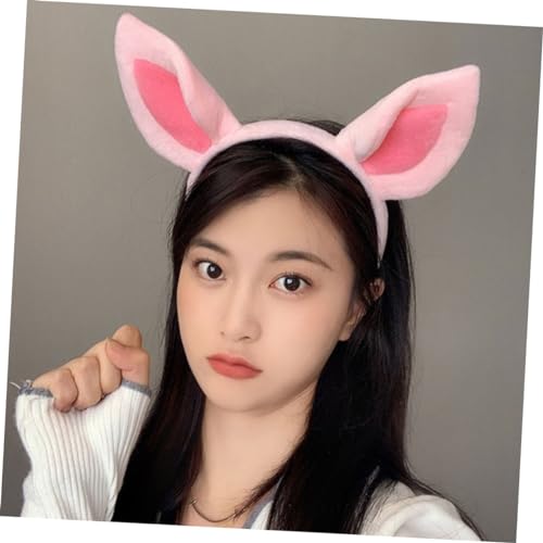 PartyKindom 4stücke Plüsch Stirnband Mit Schweineohren Für Tierkostüm Cosplay Kopfbedeckung Für Halloween Party Gastgeschenk Für Junge Mädchen Und Erwachsene Ohren Haarband Zootiere