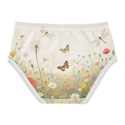 Cotton Briefs Elastic Waistband Panties Comfort Underwear for Toddler in Sizes 2T,3T, 4T, 5T, 6Y and 8Y2