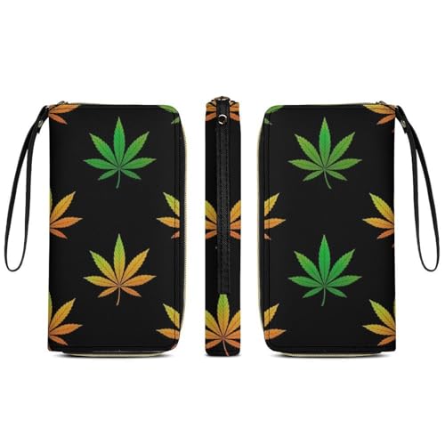 Leather Women's Wallet, Large Capacity Card Holder, Multi-layer Pockets, Travel Ready, Weedleef3