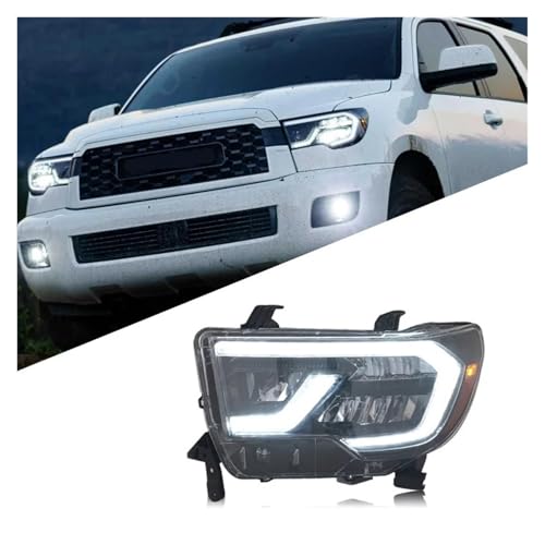 Faros LED Toyota Tundra 2007-2013 con luces antiniebla y DRL coche 3